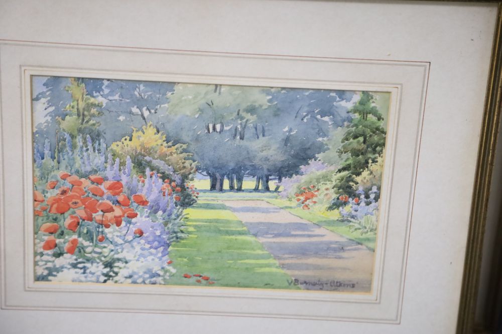 Edmund Thomas Parris (1793-1873), watercolour, Allegorical study, signed, 16 x 11cm, a landscape by W. Newall Johnson, four watercolour